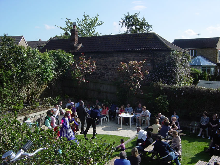 Social Event in Riverside Pub Garden - The Old Crown Weybridge Surrey